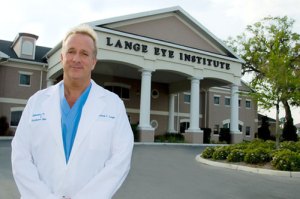 Dr. Michael Lange in front of The Lange Eye Institute in The Villages Florida, home of the dry eye! 